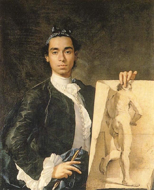 Luis Menendez Self-Portrait Spain oil painting art